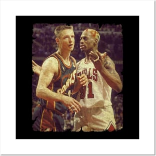 Detlef Schrempf vs Dennis Rodman Posters and Art